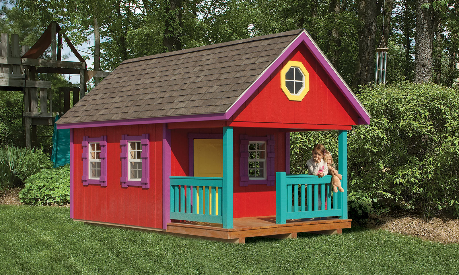 JDM Outdoor Playset KidzSpace Clubhouse Red