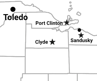 Map Lake Eerie
