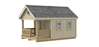 Kids Shed Designed as a Log Cabin - JDM Outdoors