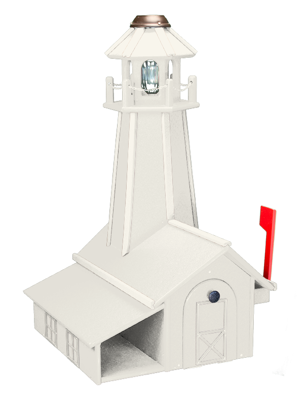 Poly Lighthouse Mailbox Image